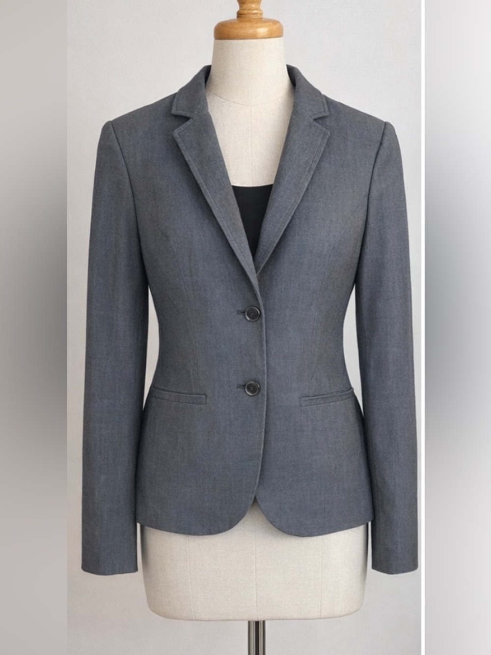 Calvin Klein Charcoal Gray Tailored Women's Blazer